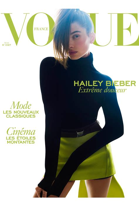 vogue france hailey bieber.